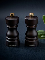 Cole & Mason Chocolate Wood London 130mm Salt and Pepper Mills - Image 1 of 4