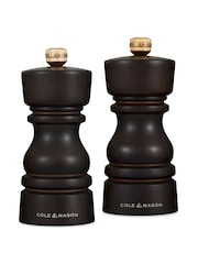 Cole & Mason Chocolate Wood London 130mm Salt and Pepper Mills - Image 3 of 4