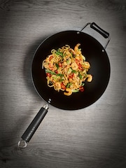 Ken Hom Black Excellence 31cm Non Stick Wok Set - Image 2 of 6