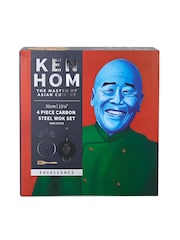 Ken Hom Black Excellence 31cm Non Stick Wok Set - Image 5 of 6