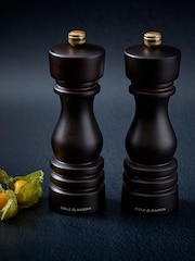 Cole & Mason Chocolate Wood London 180mm Salt and Pepper Mills - Image 1 of 6