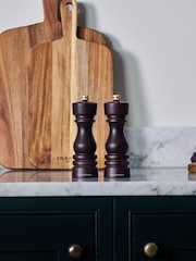 Cole & Mason Chocolate Wood London 180mm Salt and Pepper Mills - Image 2 of 6