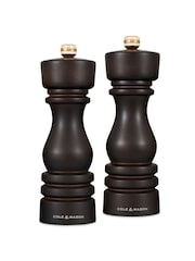 Cole & Mason Chocolate Wood London 180mm Salt and Pepper Mills - Image 5 of 6