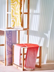 Oliver Bonas Orange Mar Ombre Woven Throw - Image 1 of 4