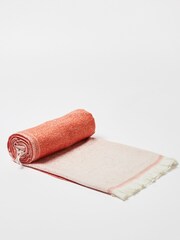 Oliver Bonas Orange Mar Ombre Woven Throw - Image 2 of 4