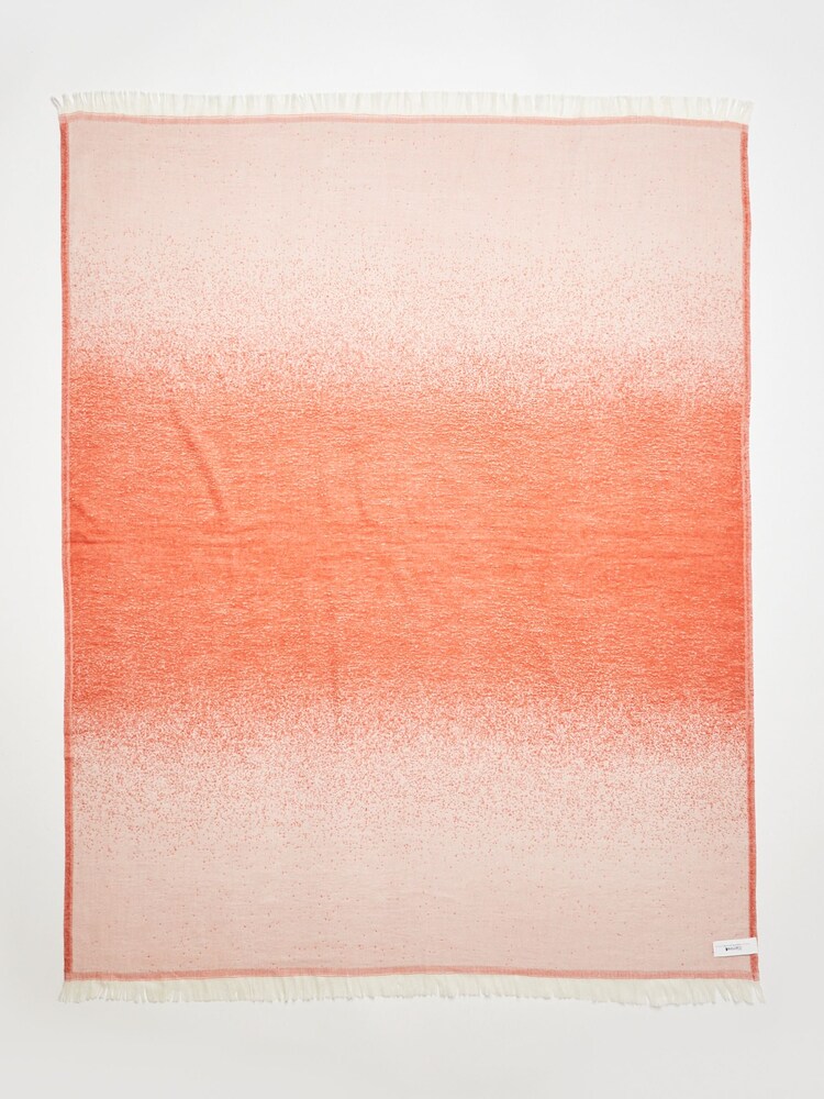 Oliver Bonas Orange Mar Ombre Woven Throw - Image 4 of 4