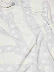 Oliver Bonas Lilac Purple Coral Lilac Jacquard Throw - Image 4 of 4