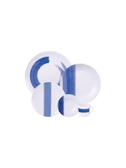 Tramontina White and Blue Soho 20 Piece Dinner Set - Image 2 of 3