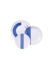 Tramontina White and Blue Soho 12 Piece Dinner Set - Image 2 of 3