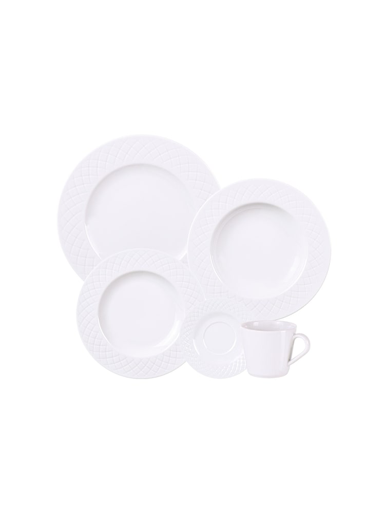 Tramontina White Ingrid 20 Piece Dinner Set - Image 4 of 4 Tramontina White Ingrid 20 Piece Dinner Set - Image 4 of 4