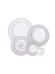 Tramontina White and Grey Gabrielle 20 Piece Dinner Set - Image 2 of 5