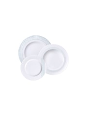 Tramontina White and Green Monocroma 12 Piece Dinner Set - Image 2 of 5
