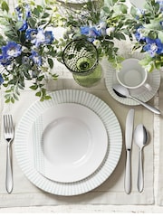 Tramontina White and Green Monocroma 12 Piece Dinner Set - Image 5 of 5