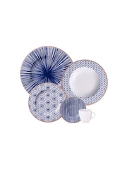 Tramontina Blue and White Abstratta 20 Piece Dinner Set - Image 2 of 4