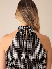 Ro&Zo Mono Polka Dot Print Satin Bodies - Bild 3 von 4