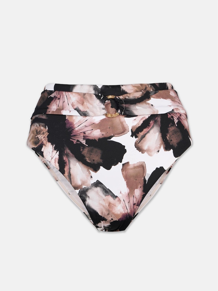 Mint Velvet Floral Print Italian Fabric High Waisted Tummy Control Bikini Briefs - Bild 5 von 5 Mint Velvet Floral Print Italian Fabric High Waisted Tummy Control Bikini Briefs - Bild 5 von 5