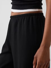 Gap Black Brushed Twill Easy Wide-Leg Trousers - Image 5 of 5
