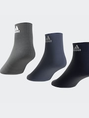 adidas Blue Sportswear Ankle 100% Cotton Socks 3 Pack - Image 8 of 9