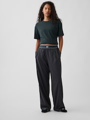 Gap Grey Fit Pleated Easy Logo Trousers - Image 4 of 6