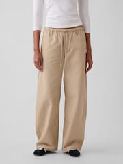 Gap Beige Easy Barrel Cargo Trousers - Image 1 of 5