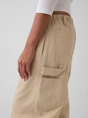 Gap Beige Easy Barrel Cargo Trousers - Image 5 of 5