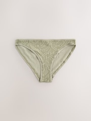 Noir/Vert - Ultimate Comfort Soft Brushed Lace Knickers 2 Pack - Image 7 de 9
