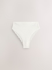 Blue Ditsy High Rise High Leg Lace Knickers 4 Pack - Image 2 of 10