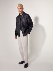 Stone Edit Relaxed Smart Trousers - Image 3 of 6