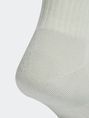 adidas White 3 Stripe Crew Socks 3 Pack - Image 3 of 4