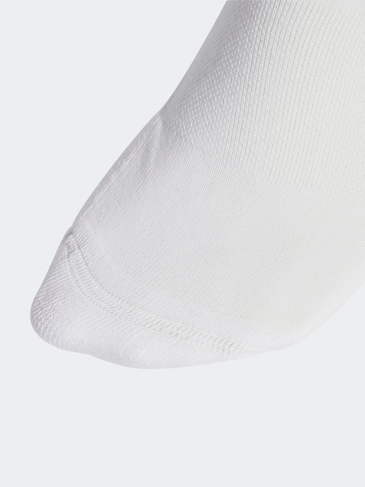 adidas White 3 Stripe Crew Socks 3 Pack - Image 3 of 4