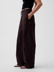 Gap Dark Brown Easy Barrel Cargo Trousers - Image 3 of 5