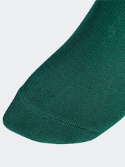 adidas Green Linear Crew Cushioned Socks 3 Pack - Image 3 of 4