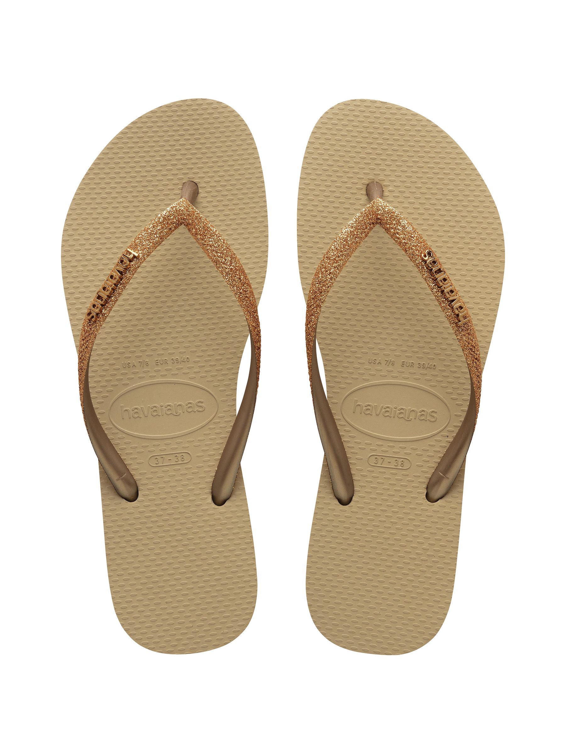 Buy Havaianas Gold Glitter Flip Flop from Next Luxembourg