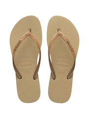 Havaianas Gold Glitter Flip Flop - Image 1 of 8