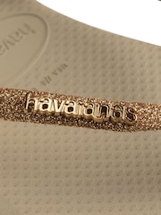 Havaianas Gold Glitter Flip Flop - Image 6 of 8