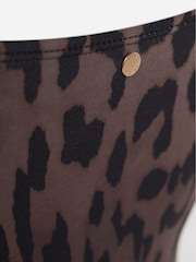 Mint Velvet Animal Italian Fabric Bandeau Tummy Control Swimsuit - Image 9 of 9