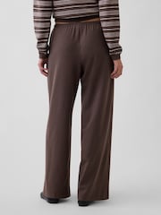 Gap Brown Brushed Twill Easy Wide-Leg Trousers - Image 2 of 5