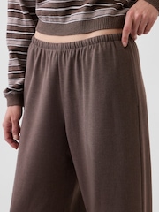 Gap Brown Brushed Twill Easy Wide-Leg Trousers - Image 5 of 5