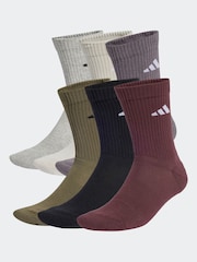 Verde - adidas New Logo Crew Socks 6 Pack - Imagen 1 de 4