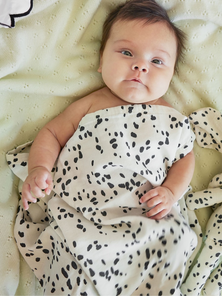 Elodie Details Dalmatian Dots Bamboo Muslin Blanket - Image 1 of 4