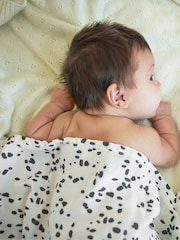 Elodie Details Dalmatian Dots Bamboo Muslin Blanket - Image 2 of 4