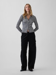 Gap Black Easy Barrel Cargo Trousers - Image 4 of 5