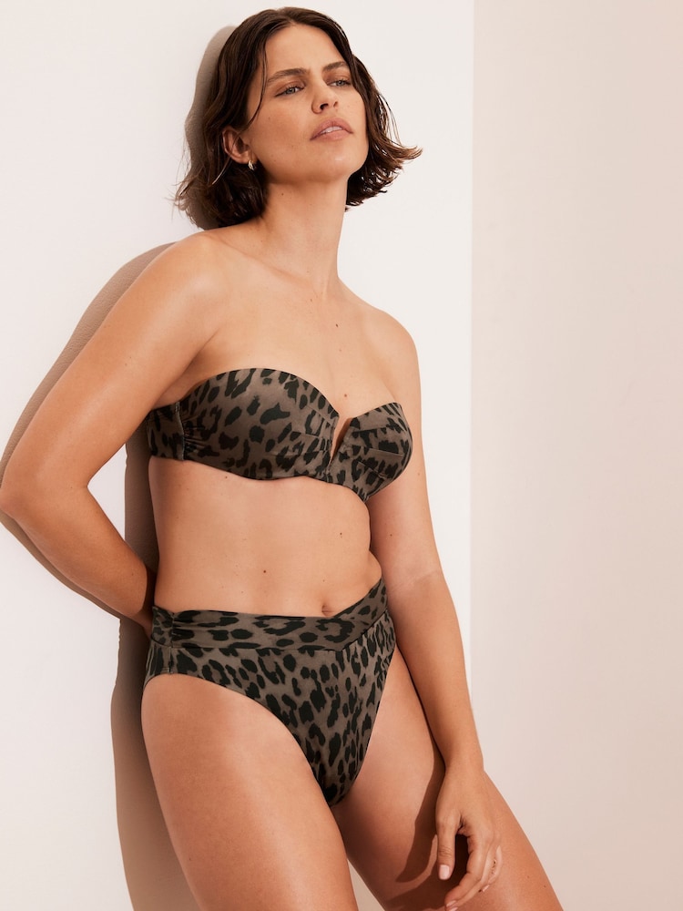 Mint Velvet Animal Italian Fabric Bikini Briefs - Image 4 of 8