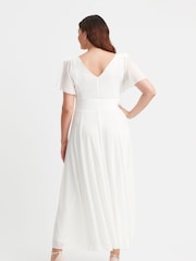 Scarlett & Jo Natural Isabelle Angel Sleeve Maxi Dress - Image 2 of 4