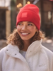 self. Red Merino Beanie - Image 2 of 3