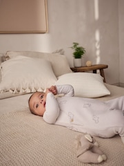 Oso gris - Conjunto de peto y body de velour (0 meses-2 años) - Imagen 10 de 11