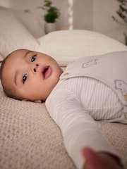 Oso gris - Conjunto de peto y body de velour (0 meses-2 años) - Imagen 11 de 11