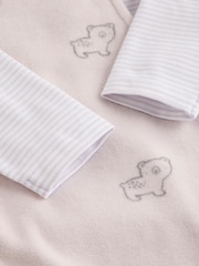 Oso gris - Conjunto de peto y body de velour (0 meses-2 años) - Imagen 6 de 11
