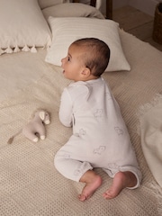 Oso gris - Conjunto de peto y body de velour (0 meses-2 años) - Imagen 9 de 11