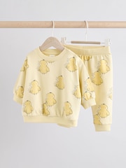 Chick amarillo - Conjunto de 2 piezas pantalones de chándal y suéter para bebé (0 meses - 2 años) - Imagen 1 de 14